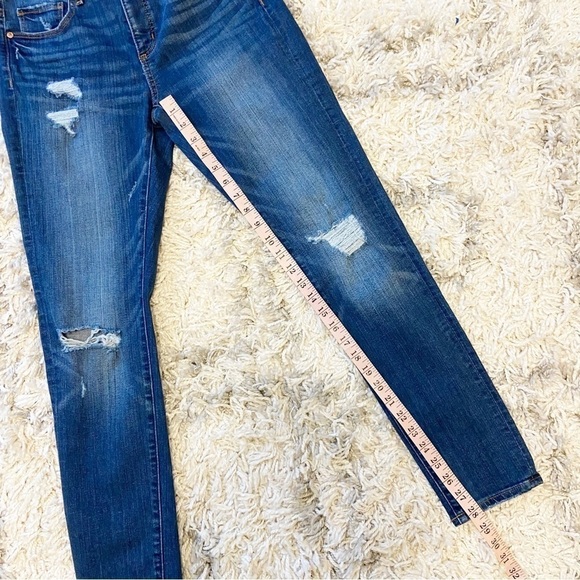 LOFT | Modern Skinny Mid rise Distressed Jeans Size 27/4 - Picture 11 of 11